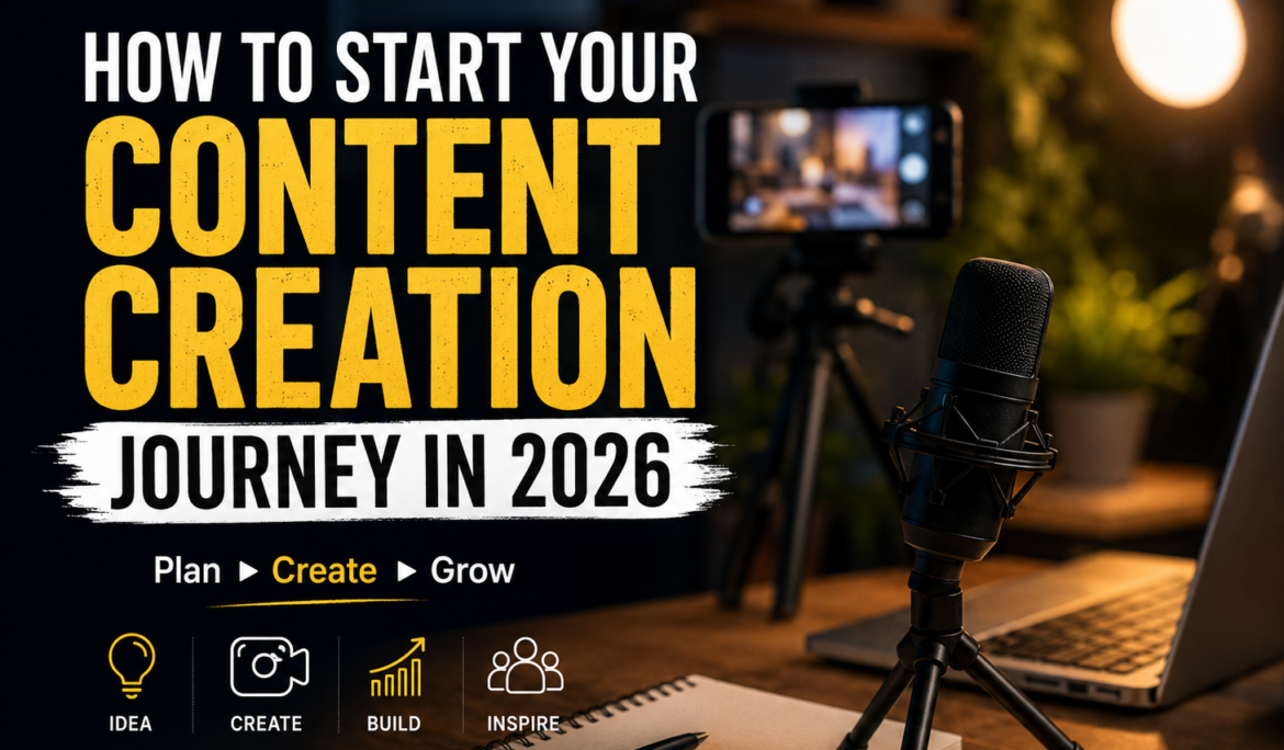 How to Start Your Journey as a Content Creator in 2026