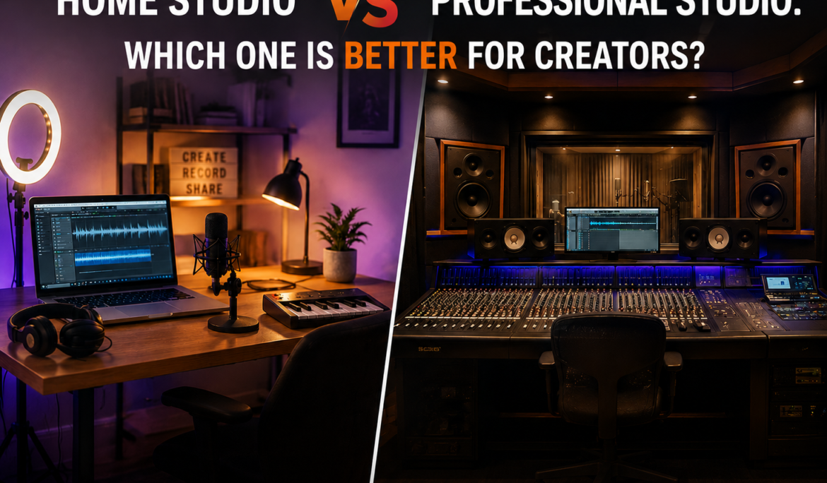 Home Studio vs Professional Studio: Which One Is Better for Creators?