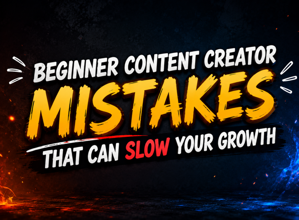 Beginner Content Creator Mistakes That Can Slow Your Growth
