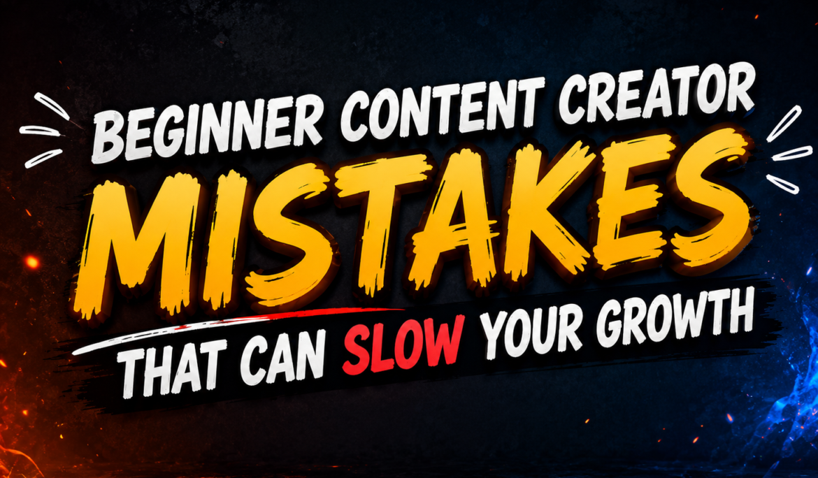 Beginner Content Creator Mistakes That Can Slow Your Growth