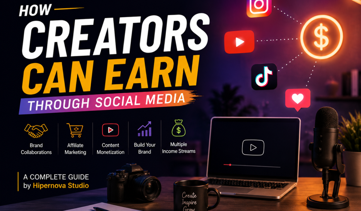 How Creators Can Earn Through Social Media: A Complete Guide by Hipernova Studio
