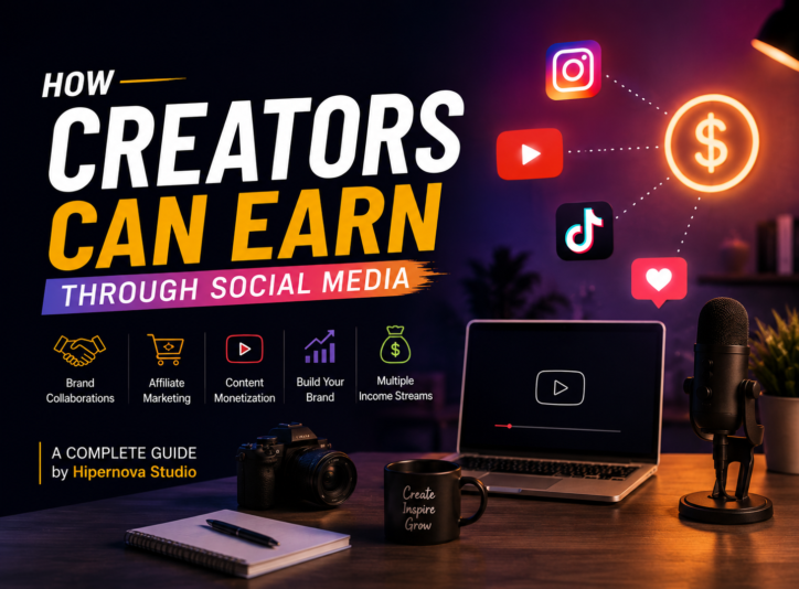 How Creators Can Earn Through Social Media: A Complete Guide by Hipernova Studio